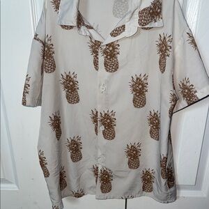 Pineapple Print boys Shirt